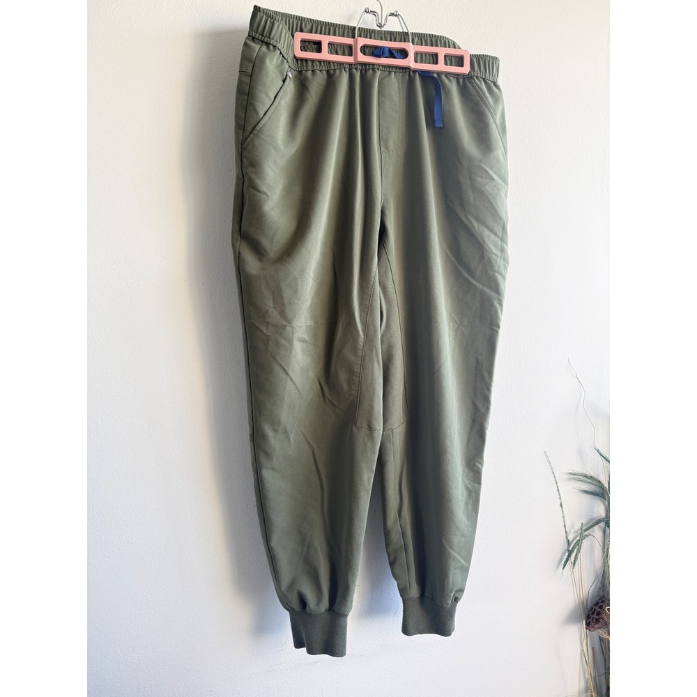 FIGS Tansen Jogger Scrub Pants Olive Green Technical Collection XL